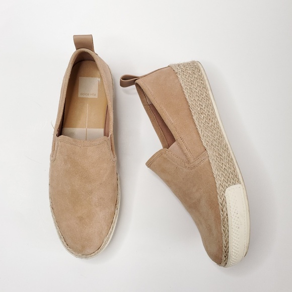 Dolce Vita Shoes - Dolce Vita Platform Slip-On Taupe  Suede